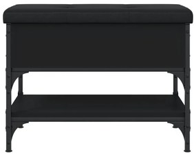 Banco sapateira 62x42x45 cm derivados de madeira preto