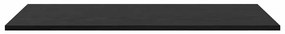 Prancha de Estante para Livros 4 pcs Preto 100 x 40 x 1.5cm