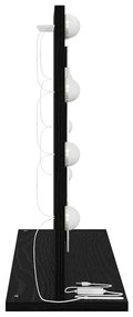Espelho de Vanity com Luzes LED Carvalho Preto 60x45x18 cm