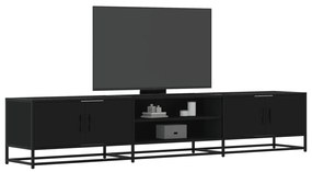 vidaXL Móvel de TV 210x35x41 cm derivados de madeira preto
