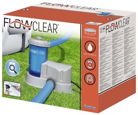 Bestway Bomba de filtro de cartucho transparente Flowclear