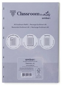 Recarga Caderno Inteligente Ecosmart A5 50F 100gr Quadriculado