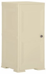 340608 vidaXL Armário de plástico 40x43x85,5 cm design de madeira branco nata
