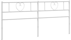 Cabeceira de cama 180 cm metal branco