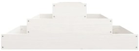 Vaso/floreira 80x80x27 cm pinho maciço branco