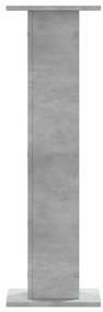 Suportes de colunas 2 pcs derivados de madeira cinzento cimento