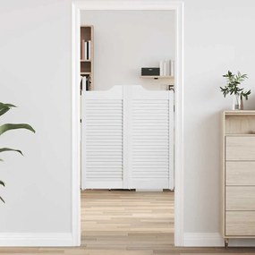 vidaXL Portas de batente design de persiana 1-Par 90x80 cm branco