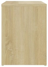 Mesa de cabeceira 40x30x40 cm derivados madeira carvalho sonoma