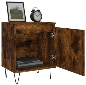 Mesa de cabeceira 40x30x50 cm deriv. madeira carvalho fumado