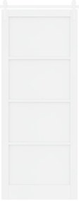 Porta Deslizante vidaXL com Conjunto de Ferragens Branca 93x232 cm de