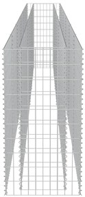 Canteiro elevado/cesto gabião 540x50x100 cm aço galvanizado