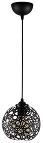Chandelier Fellini – Preto – Diâmetro 17 cm x Altura 115 cm