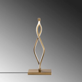 Candeeiro de Mesa Zozo – Dourado – 20x48x12 cm