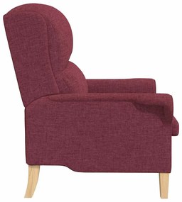 Poltrona vermelho vinho 52 cm tecido