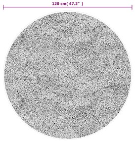 Tapete lavável antiderrapante Ø 120 cm multicor