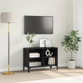 vidaXL Gabinete para TV Preto 69.5 x 30 x 50 cm Madeira processada