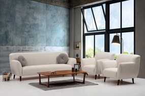 Sofá de 3 Lugares Enna – Bege – 220x87x87 cm