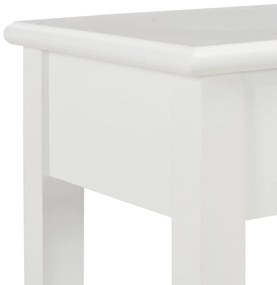 Mesa consola 110x35x80 cm madeira branco