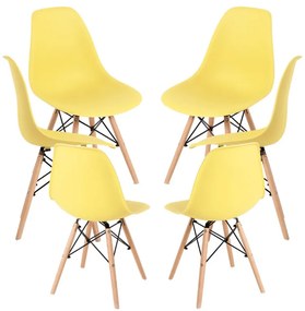 Pack 6 Cadeiras Tower Basic - Amarelo
