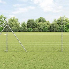 vidaXL Cerca de Campo 1,5x25 m em Aço Galvanizado