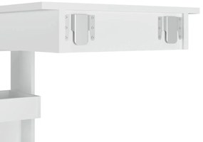 Mesa bar parede 102x45x103,5cm derivados madeira branco brilh.