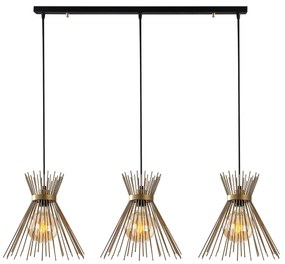 Candeeiro de Teto Kirpi – Preto – 104 x 34 cm