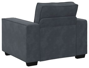 Poltrona 60 cm veludo verde-escuro