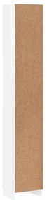 Armário casa banho derivados de madeira branco brilhante