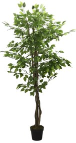 359019 vidaXL Figueira artificial 1260 folhas 200 cm verde