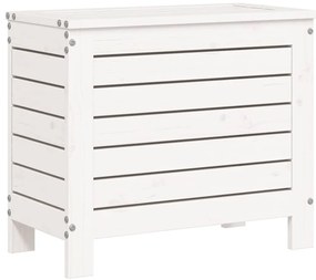 7 pcs conjunto de sofás para jardim pinho maciço branco