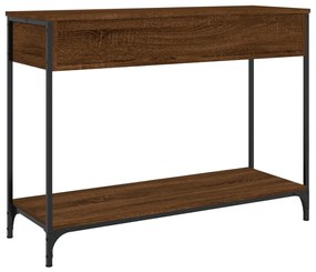 Mesa consola 100x34,5x75 cm derivados madeira carvalho castanho