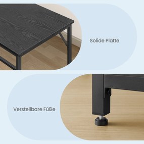 Secretária escritório 60 x 135 x 76 cm preto