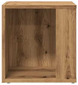 Mesa de apoio 33x33x34 cm derivados madeira carvalho artisiano