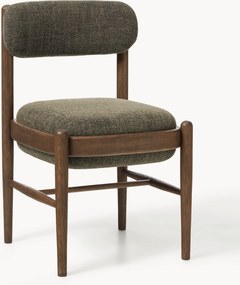 Cadeira de jantar estofada em madeira de carvalho Imara