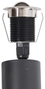 Conjunto de 5 focos de chão modernos em alumínio incluindo LED IP67 - Linsey Moderno
