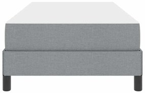 Cama Box Outros Cinzento-claro 90 x 190 cm tecido