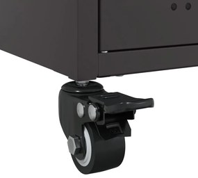 Móvel de TV 100,5x39x43,5 cm aço preto