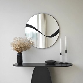 Espelho Abstract – Preto – 70 cm x 70 cm