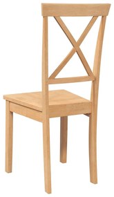 Cadeiras de jantar 2 pcs madeira de seringueira maciça