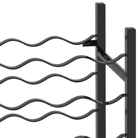 Garrafeira para 48 garrafas metal preto
