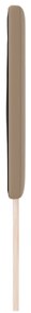 Cabeceira vidaXL Design Simples Cappuccino 200 cm em Couro Sintético