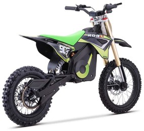 Mini moto elétrica para crianças MINI CROSS 1600W ROAN-903 48V 13AH LITIO Verde