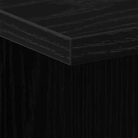 Mesas de cabeceira 2 pcs Madeira de Carvalho Preto 35x35x55 cm Madeira