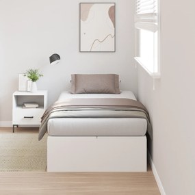 Estrado de cama com arrumação vidaXL Branco 75x190 cm