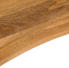 Tampo de mesa com curva 100x50x2,5 cm mangueira áspera maciça