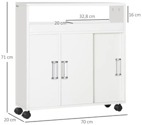 Móvel de Apoio Sup de Casa de Banho - Design Moderno