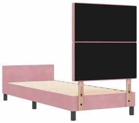Cama vidaXL Rosa 80x200 cm Veludo