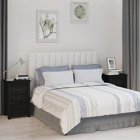vidaXL Mesas de cabeceira 2 pcs 40x35x61,5 cm pinho maciço preto
