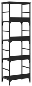 Estante 50x33x153 cm derivados de madeira preto