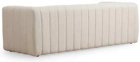 Sofá de 3 Lugares Royal – Creme – Comprimento: 225 cm, Largura: 90 cm,